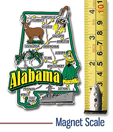 Set de imanes Alabama seis piezas Classic Magnets miniatura 4