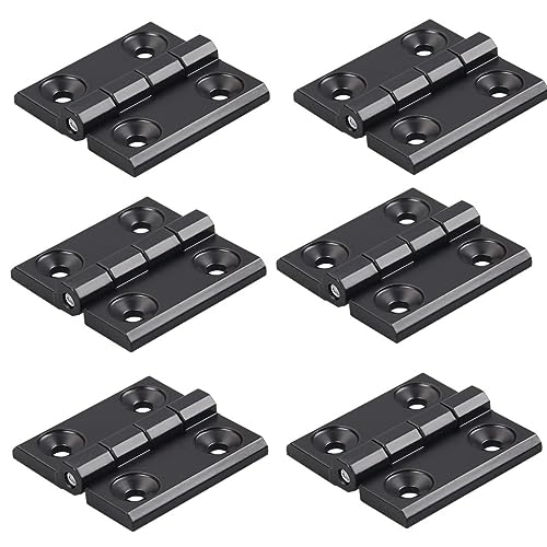 6 Pcs Black Zinc Alloy Hinge 40x40mm Door Frame Hinges...