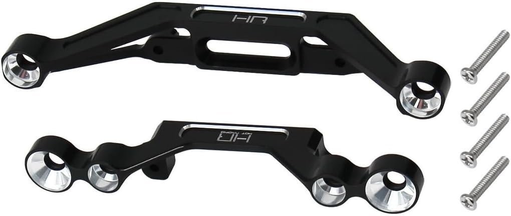 Hot Racing SXTY03KL01 Black Anodized Aluminum Front and Rear LED Light Buckets Mount Upgrade for Axial K10 SCX30 CNC Machined