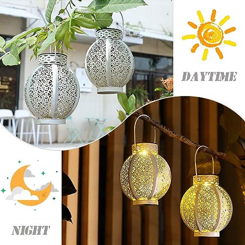 Shichao Solar Outdoor Lanterns, Can Be Used For Decoration In Gardens, Windowsills, Porches, Corridors And Other Places, Can Also Be Used As Gifts For Family And Friends, 2-Pack #TOP3