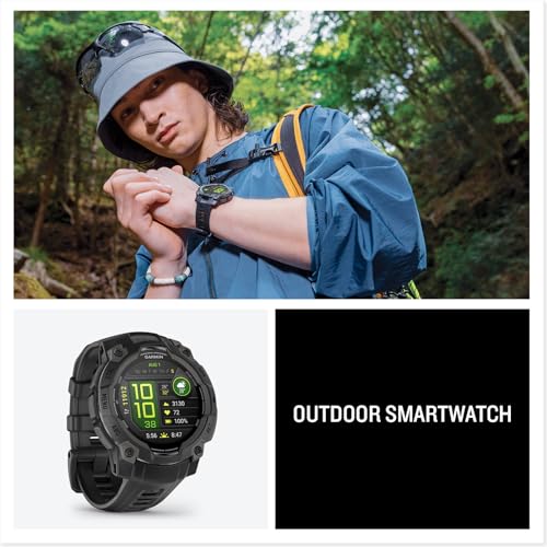 Instinct 3, Smartwatch, 45mm, Display AMOLED 1,2", Lunetta in metallo, GPS Multi-band, 10ATM, Torcia LED, 90+ App per lo Sport, Pay, Connect IQ, Autonomia 18 giorni (Black) - Gadget - Immagine 8