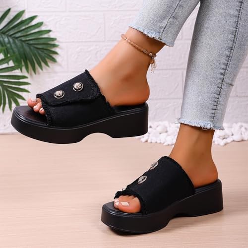 Sandales à talon compensé pour femme légères et confortables