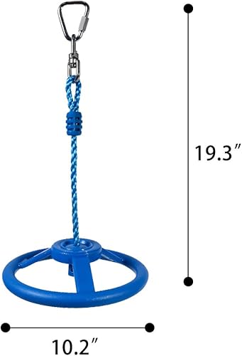 Miniatura 2 de OYOCOOL Rueda ninja obstáculo para niños y adultos 360 grados giratoria articulación jungla gimnasio mono rueda curso al aire libre interior patio
