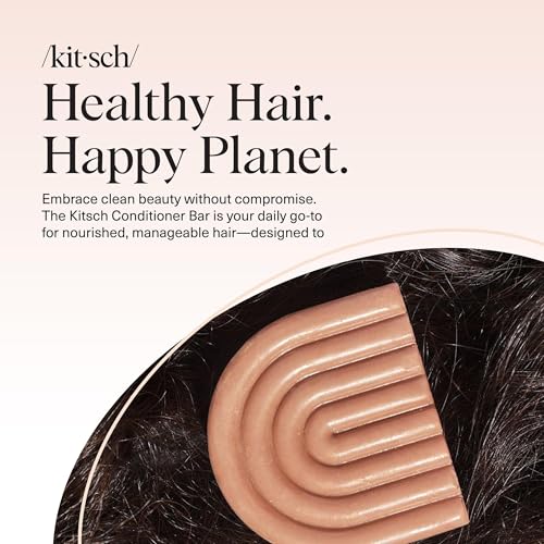 Kitsch Shea Butter Conditioner Bar for Hair Care – Made in USA, 2.7 oz | Hydrating Hair Conditioner for Women & Men - Restore Hair’s Moisture, Tame Unwanted Frizz – Paraben, Silicone & Sulfate Free - image 8