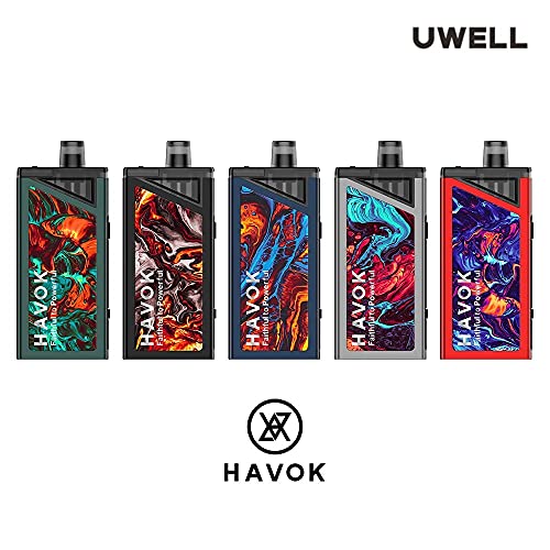 Uwell HAVOK V1 Pod Mod Vape E-Zigarette 1800mAh 2ml 65W Kein Nikotin (Silber) – Bild 3
