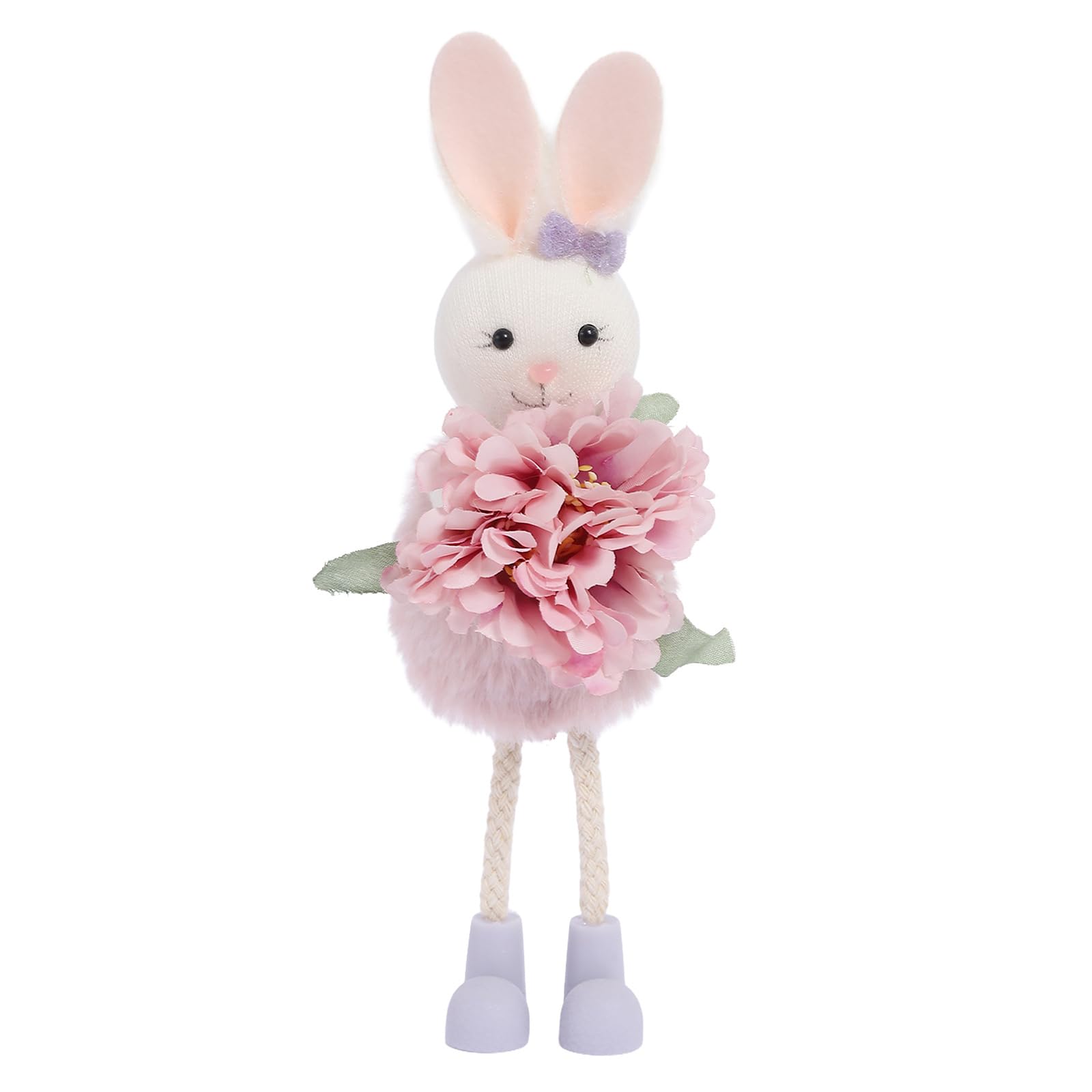 Creative Angelic Rabbits Hanging Decoration Floral for Easter Celebration Accessory Rabbits Ornament