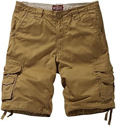 Match Men's Twill Comfort Cargo Short Without Belt #S3612 (Label Size 3XL/38 (US 36), Khaki)