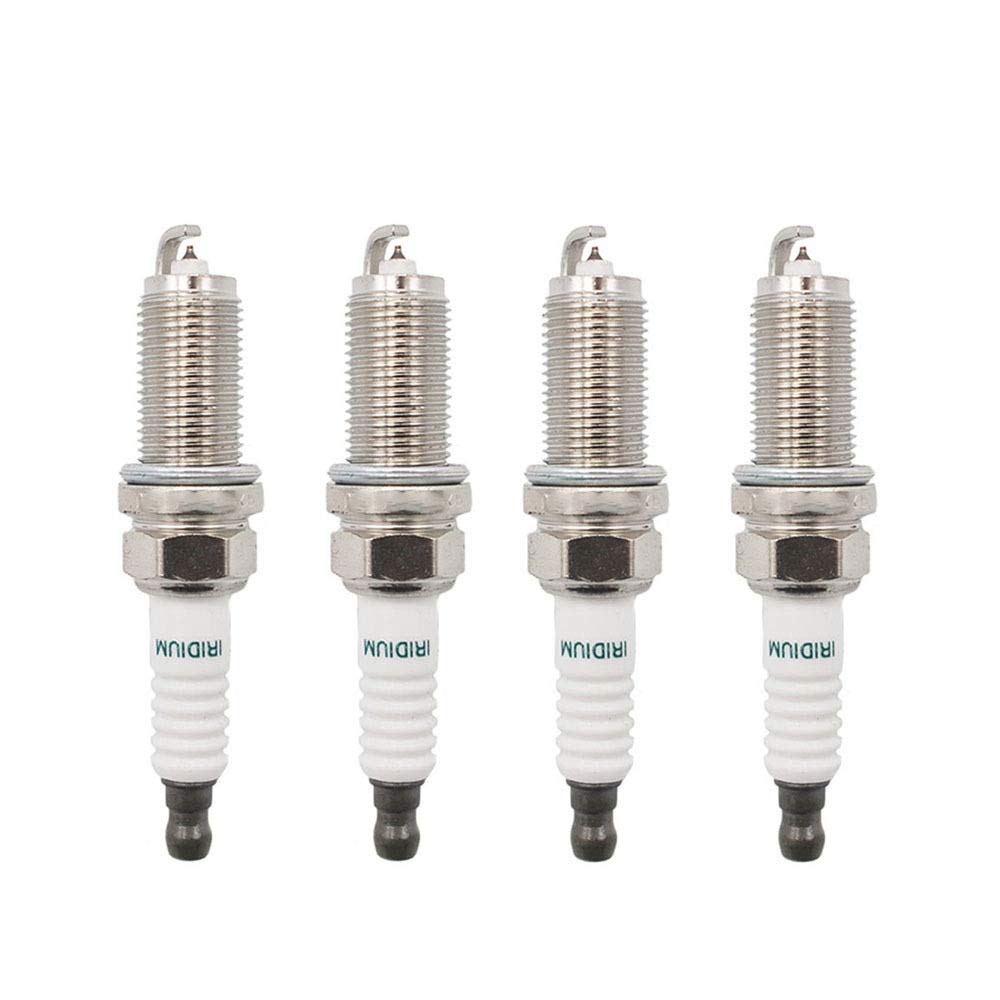 4 bujías de iridio SK16HR11 90919-01233 compatibles con Chrysler, Dodge, Fiat, Hyundai e Infiniti. Bujía de Encendido de Repuesto.