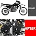 DR650 Side Frame Guard Compatible with 1996-2024 DR 650 DR650SE 2015-2024 DR650S Frames Protection Cover Dirt Bike Motorcycle Aluminum Accessories (Black)