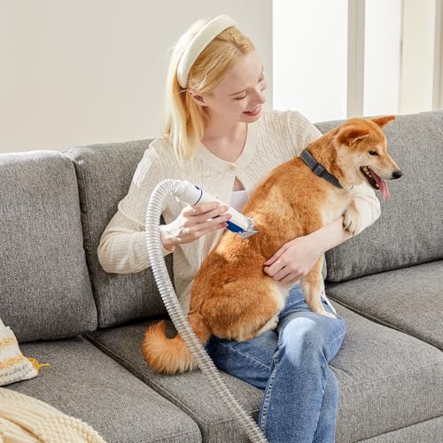 Image of NEWBULIG Pet Grooming Vacuum Kit for Cats and Dogs, 3 Suction Modes