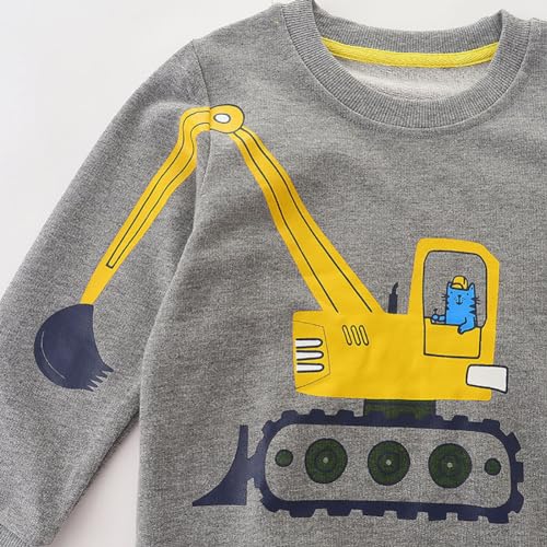 Boys Sweatshirts Long Sleeve Sweatshirts T-shirts Crew Neck Cotton Casual Sweatshirts Cartoon Tops for Boys-13