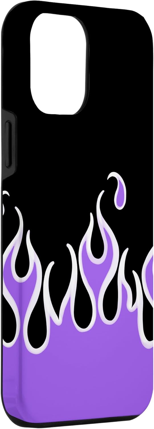 iPhone 13 Pro Max Y2K Aesthetic Flames Purple Black 90's E-Girl EBoy Case