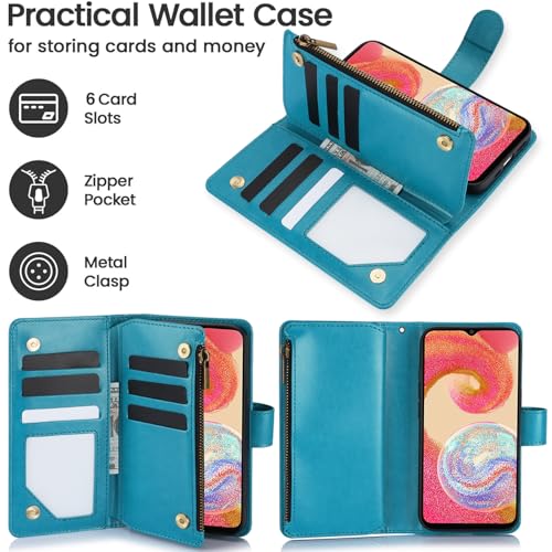 Coque Samsung Galaxy A04e avec fermeture éclair et support vidéo intégré - 2