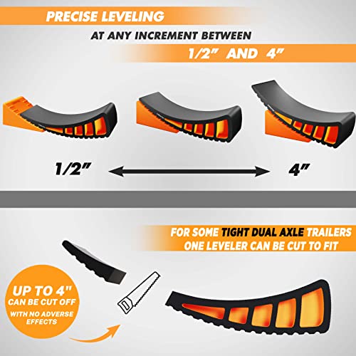 Carmtek 0035547 Camper Leveler 2-Pack Kit | Curved Rv Levelers thumb #4