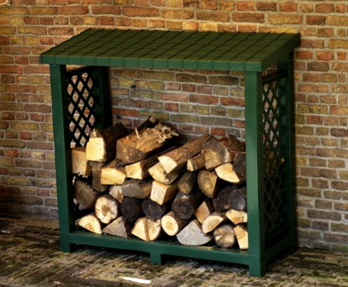 Preisvergleich Produktbild KHW 40903 Kaminholzregal, grün