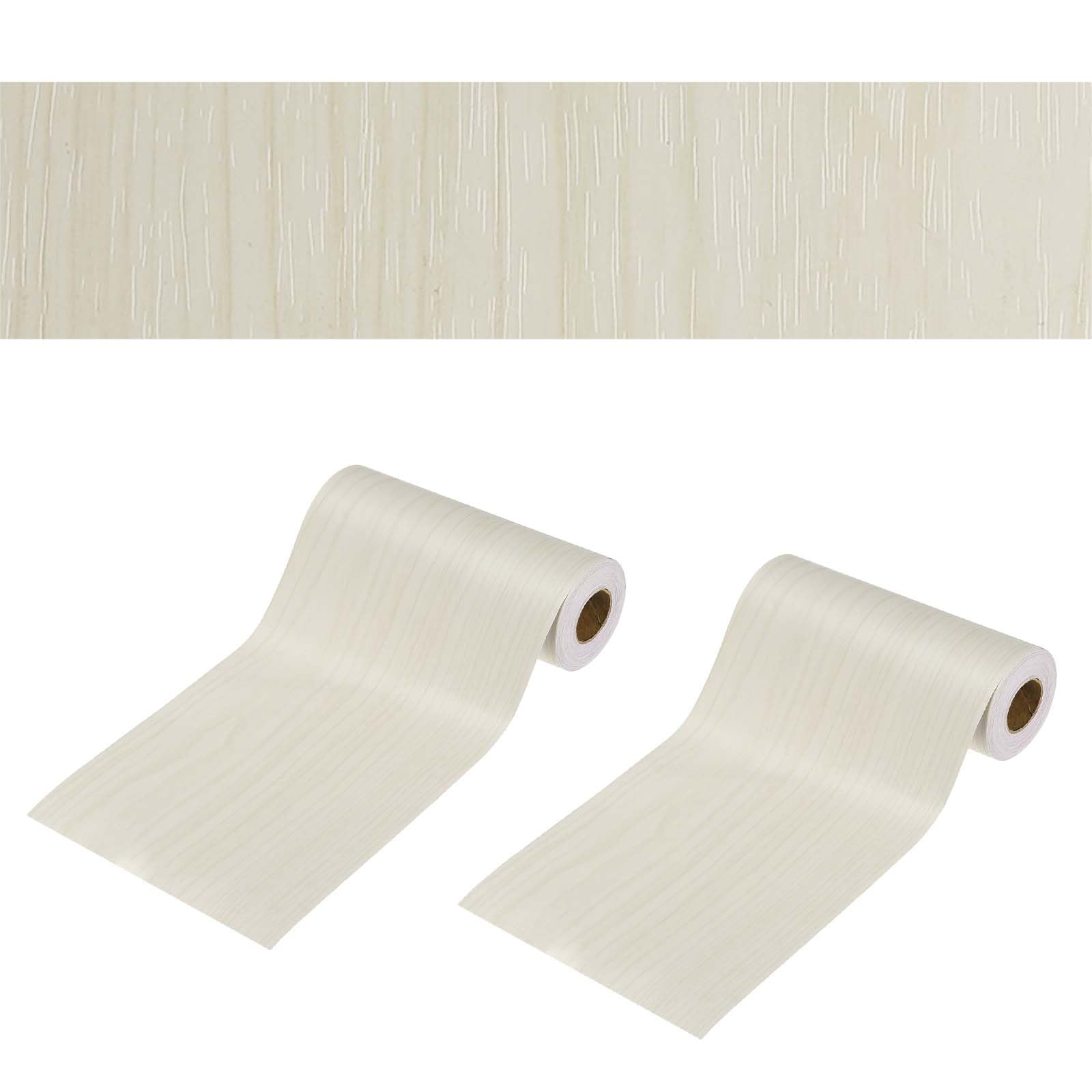 PATIKIL Nastro adesivo per riparazioni con venature del legno, 15,2 cm x 20,1 m, realistico, testurizzato, per riparare pavimenti, porte, tavoli, armadi, scrivania, pioppo bianco
