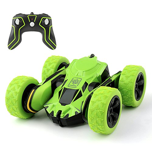 Cocopa RC Road 2WD Stunt - Mando a Distancia para Coche de Carreras, 2,4 GHz, Color Verde, Alta Velocidad, 7,5 mph, rotación de 360 Grados (batería no incluida)