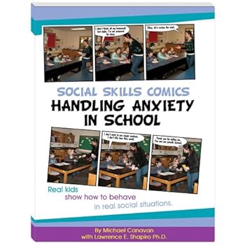 Spiral-bound Social Skills Comics: Handling Anxiety in School with CD Book