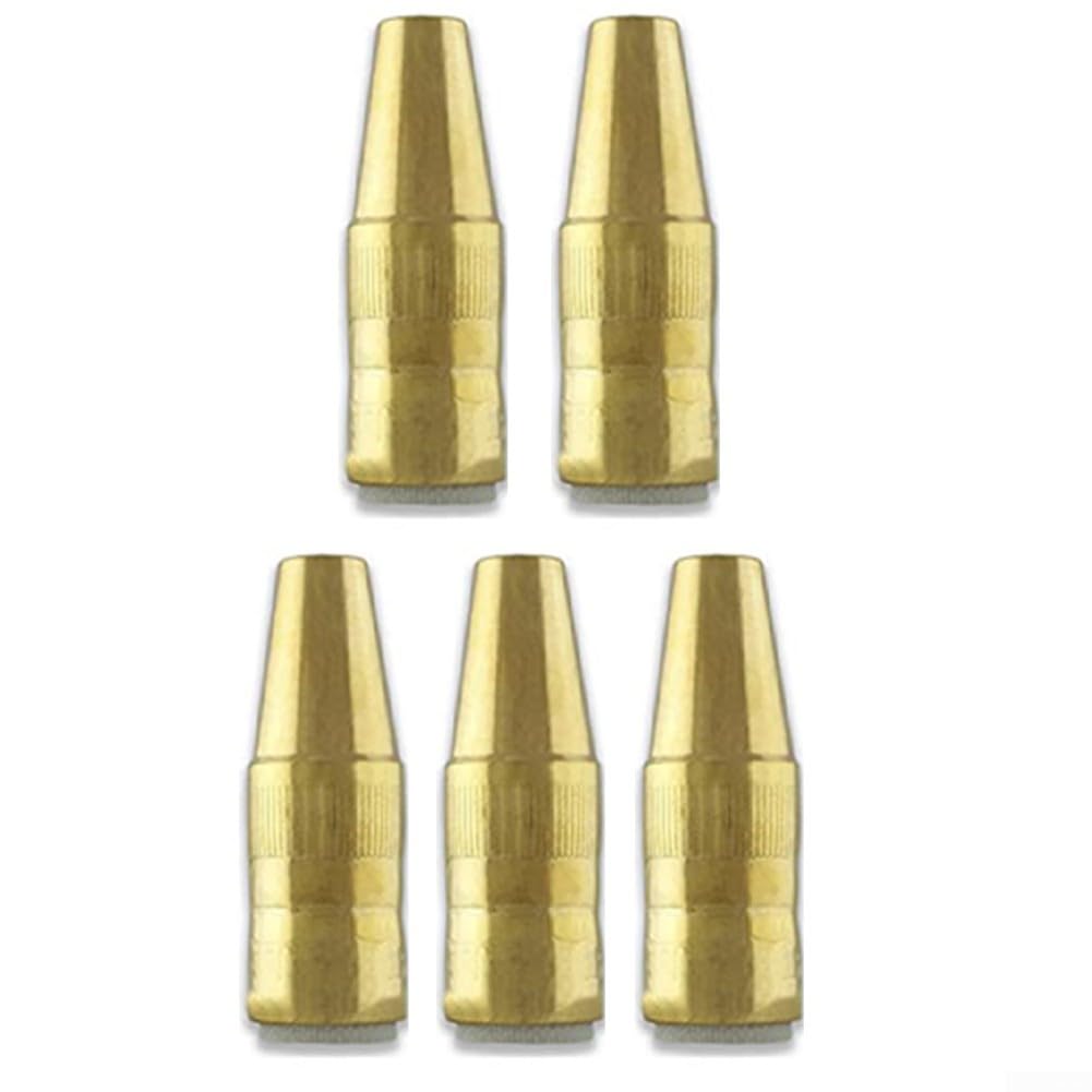 Confezione da 5 ugelli MIG in rame NST-3818B, per Q-Gas e Slim, 3/8" con incavo da 1/8", ricambio Q Gas