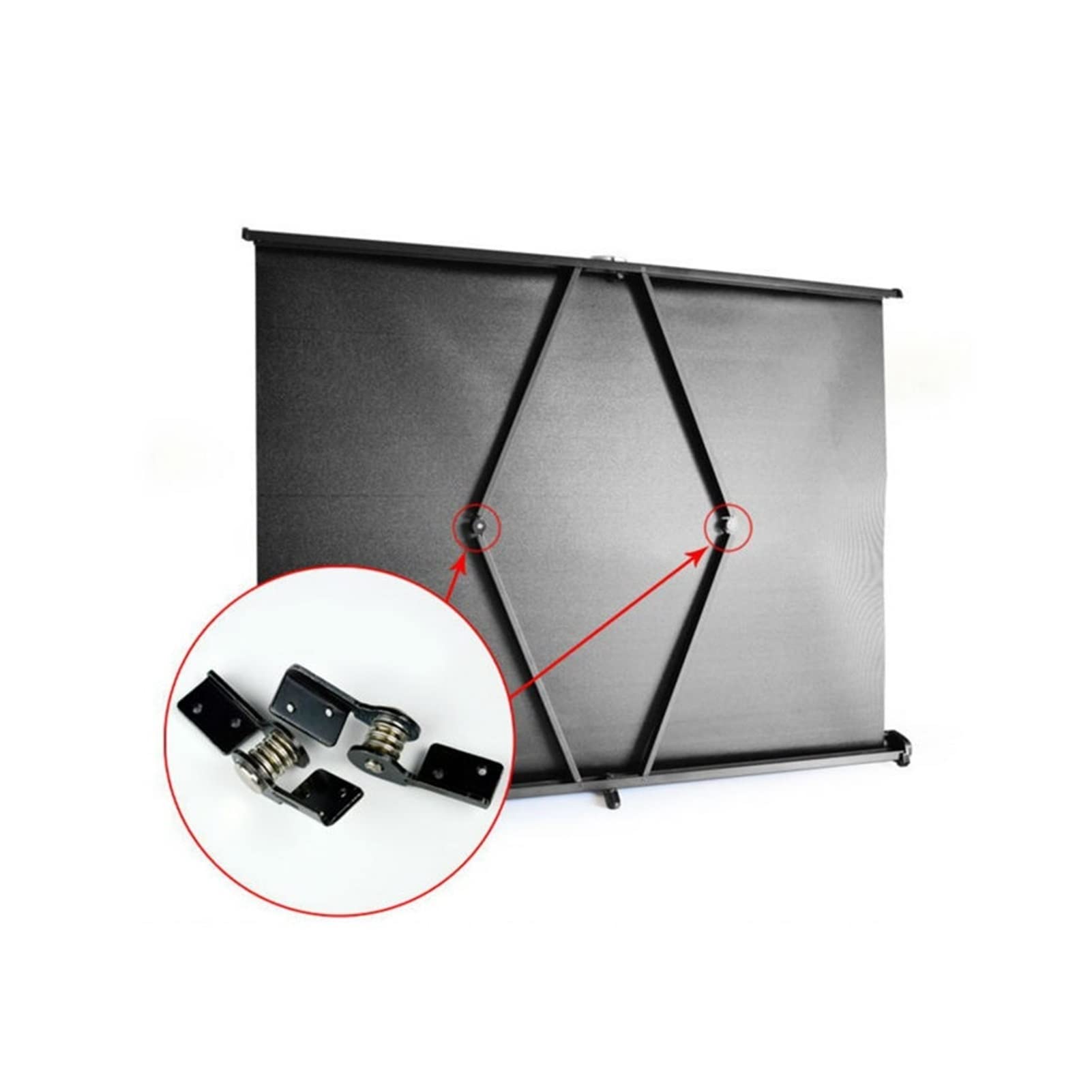 Schermo da Tavolo Portatile Tsh50 da 50 Pollici (16:9) / Mini Schermo per Proiettore LED, Facile da Trasportare per Cinema Privato, Riunioni, Giochi E Ufficio.