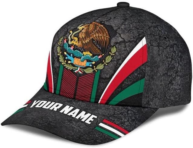 Miniatura 2 de Sombrero de México personalizado, sombreros mexicanos para hombres y mujeres, gorras de béisbol con bandera de águila de México, gorras de béisbol