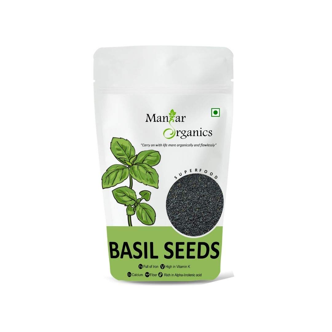 ManHar Organics Raw Basil Seeds 500gm| Sabja Seeds| Kamakasturi seeds| Tukmalanga seeds| For Eating & Weight Management (B08X31ZN31) Amazon Price History, Amazon Price Tracker