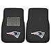 FANMATS 10739 NFL New England Patriots 2-Piece Embroidered Car Mat