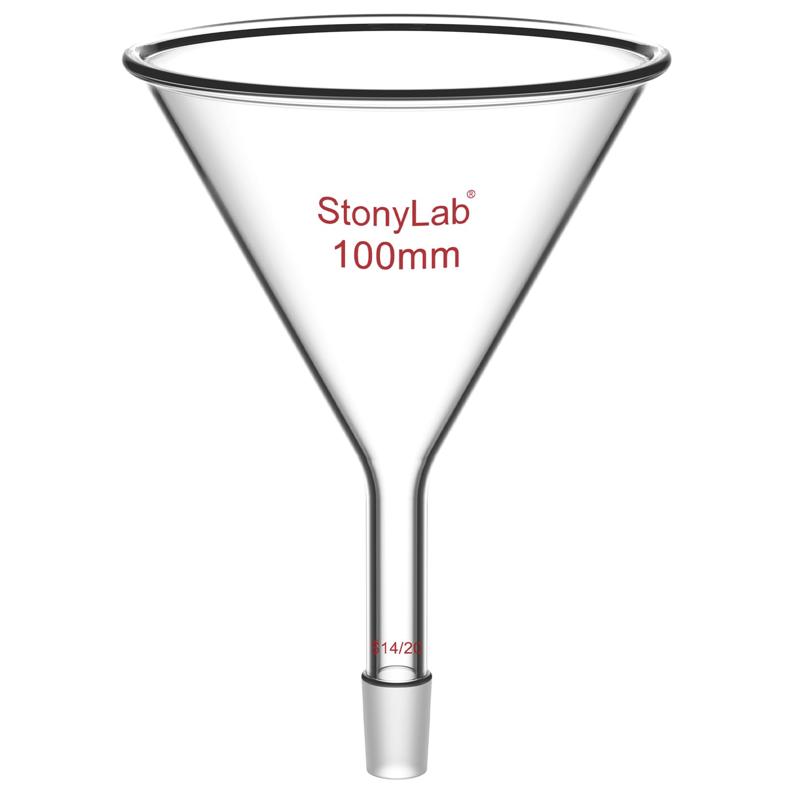 Stonylab Glass Funnel - Precise Powder Transfer -1