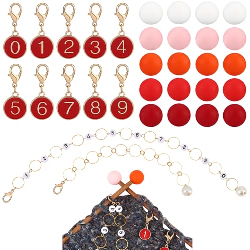 COGCHARGER DIY Knitting Tool Sets 32Pcs Including...