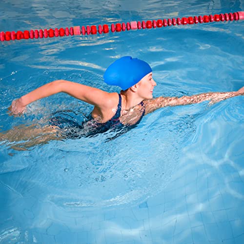 SUSNUAN Swimming Cap for Women Men Large Swimming Cap for Women Silicone Swimming Hat for Long Hair Adult Swimming Hat Swim Cap Dark Blue - Image 4