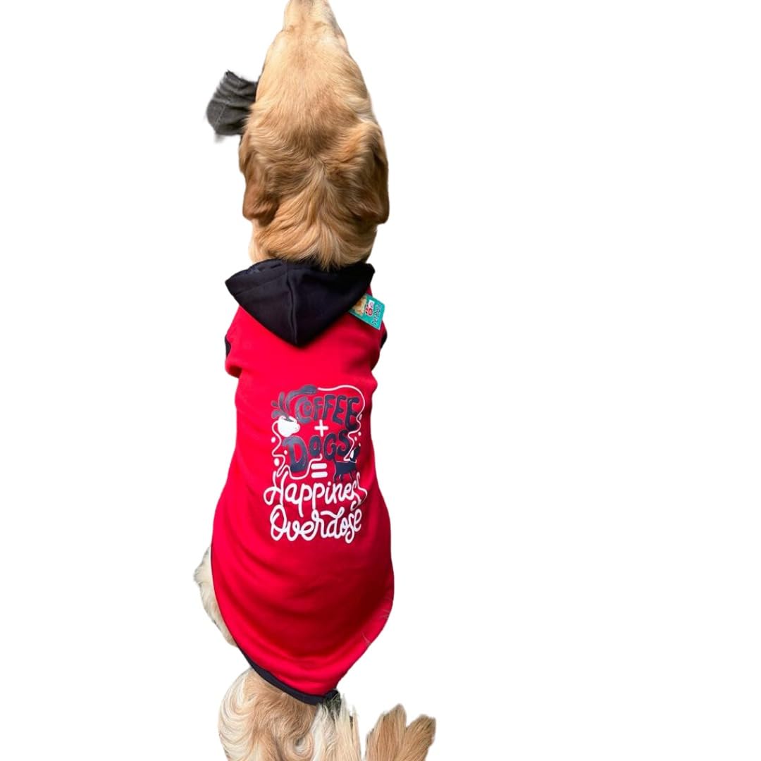 PetaPuppies Dog Sweater- Fleece Winter Sweater- Cold Weather Protection - Wind Proof - Soft and Warm Thick Padded Dog Winter Sweaters - Stretchable Sweaters for Dog -Red & Black - Size-18 (B0CN4JGXKQ) Amazon Price History, Amazon Price Tracker