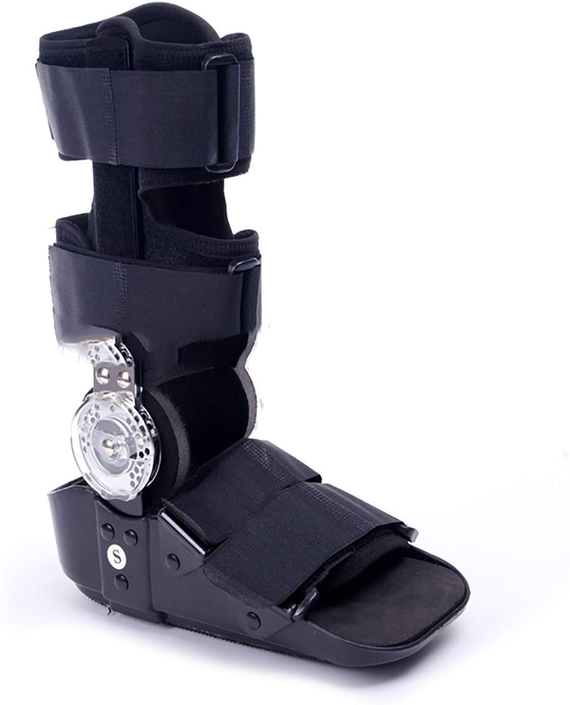 Bota para caminar Bota para fracturas para pie roto Soportes ajustables para pies Bota protectora para caminante Inmovilizador ortopédico para ligamentos de tendones lesionados, esguinces de tobillo y