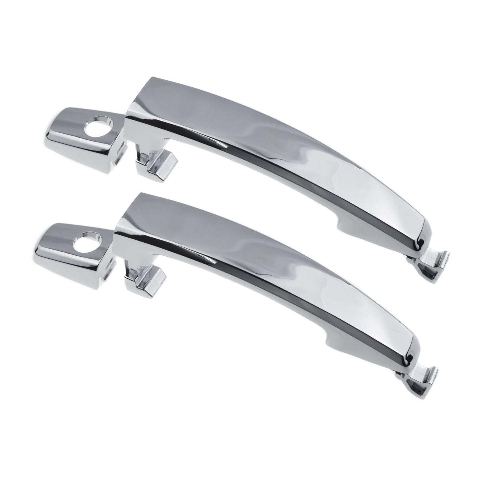 Nokrgqw Front Pair 2 Holes Left Handle Passenger Chrome Front Or Rear Left Or Right Outside Exterior Door Handle For Chevrolet For Captiva For Sport For Aveo For Saturn For Vue(Front Pair 2 Holes)