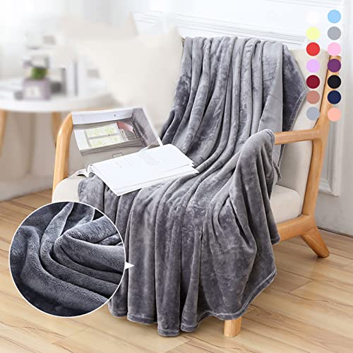 Throw Blanket, 60 * 79 Inch Soft Microfiber Polyester Cozy Lightweight Plush Skin-Friendly Fleece Blanket,All Seasons Universal Breathable Warm Blanket Couch Blanket for Sofa Bed Take a Nap,Black - image 5