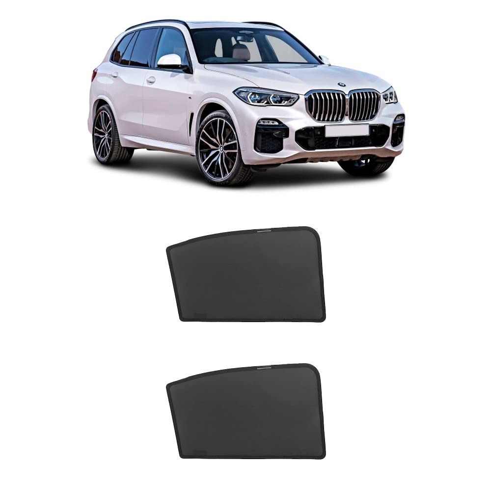 TUNEZ® Parasoles - Parasoles para Ventana Lateral Personalizados, Parasol magnético para Puerta Trasera (Compatible con BMW X5, G05 Año 2019-2021)