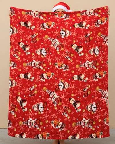 o-day Weihnachtsdecke, 130 x 160 cm, Weihnachtsdecke aus weichem...