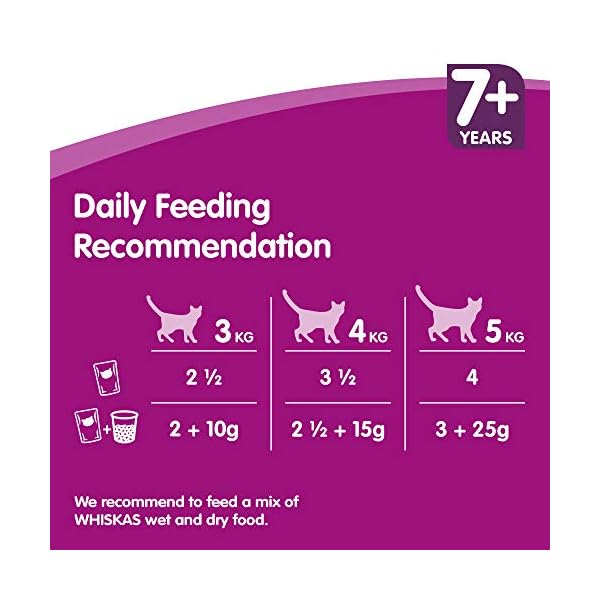 whiskas 7+ Katzenfutterbeutel Pure Delight Geflügelauswahl in Gelee 40 x 85g – Bild 4