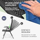 Homeoutfit24 Sun Garden Premium Line 4er Set Gartenstuhl Hochlehner London in Anthrazit - 3