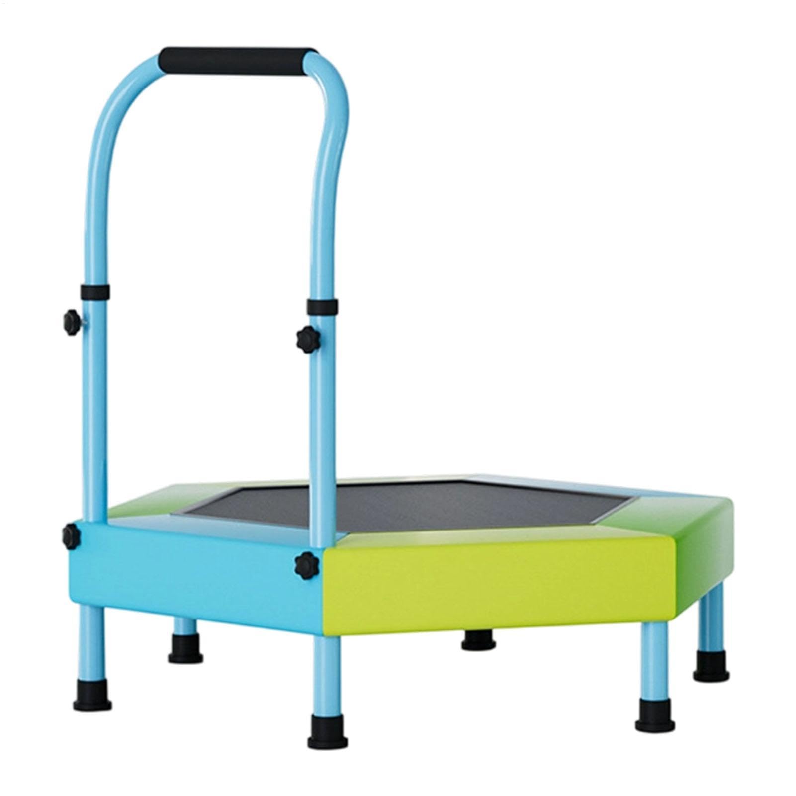 Mini-Trampolin 91 cm faltbares Hüpfgerät | Trampolin Outdoor mit verstellbarem Griff für Klassenzimmer, Kindergarten, Zuhause, Fitnessstudio, Park, Spielplatz, Rasen,