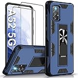 Tatitiy Handyhülle für Samsung Galaxy A52 Hülle mit 2 Schutzfolie Schutzhülle, Outdoor Stoßfest Hüllen für Samsung A52/A52S 5G Hülle Case Magnet Ständer Rugged Bumper Cover