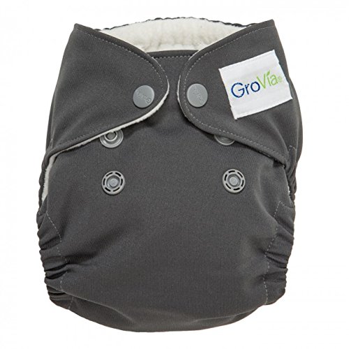 Image of GroVia Newborn All in One Snap Reusable Cloth Diaper (AIO) (Cloud)