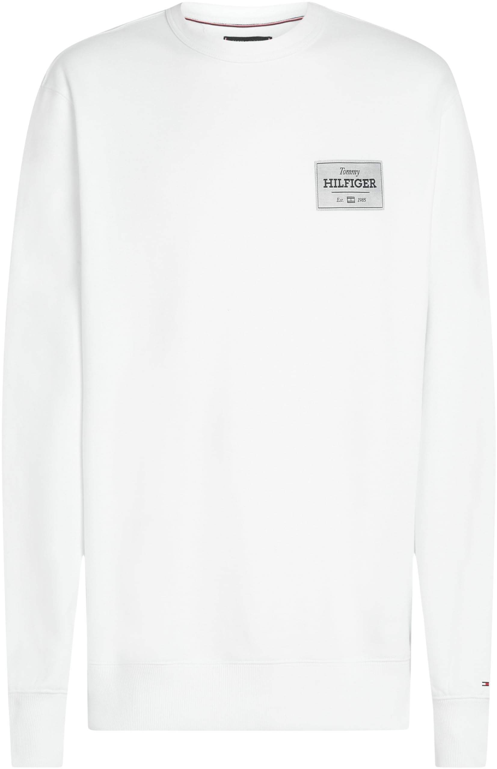 Tommy Hilfiger Uomo Felpa Monotype Label Scollo Rotondo