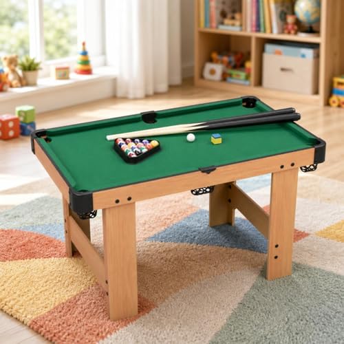 Billard sur Pied robuste en bois massif pour petits espaces