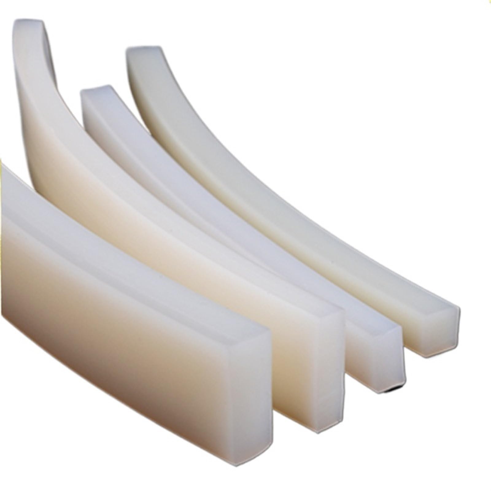 1 metro 5mm X 5mm/10mm/15mm/20mm/30mm tira de sellado de goma de silicona sólida resistente a altas temperaturas burlete (Tamaño : 20x25mm)