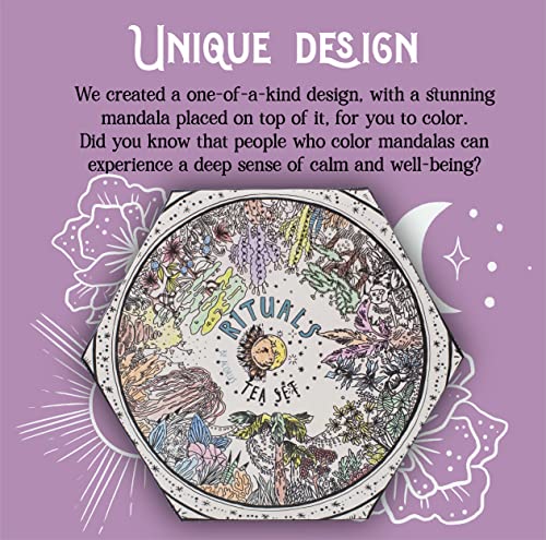 Acorus | Rituals Tea Set | Natural Assorted Tea Hamper Box | Tea Gift Set Of 6 Different Teas | Herbal And Fruit Tea Bags | Large Selection Box | Tea Bags Variety Pack | 60 Tea Bags #TOP2