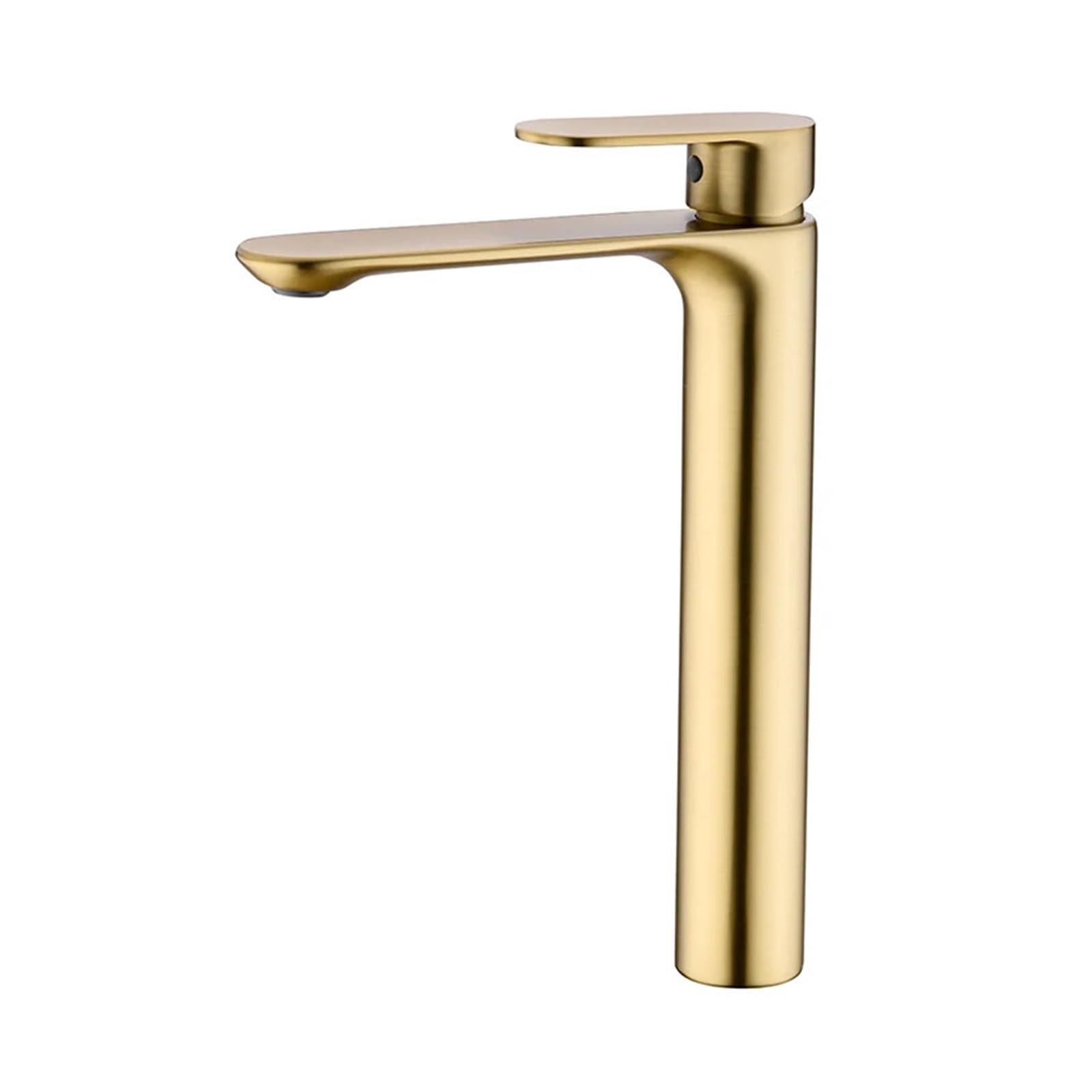 JVDDI Bathroom Faucets High Basin Mixer Sink Faucet Water Tap Hot Cold Tapware Crane Brass(Brushed Gold Faucet)