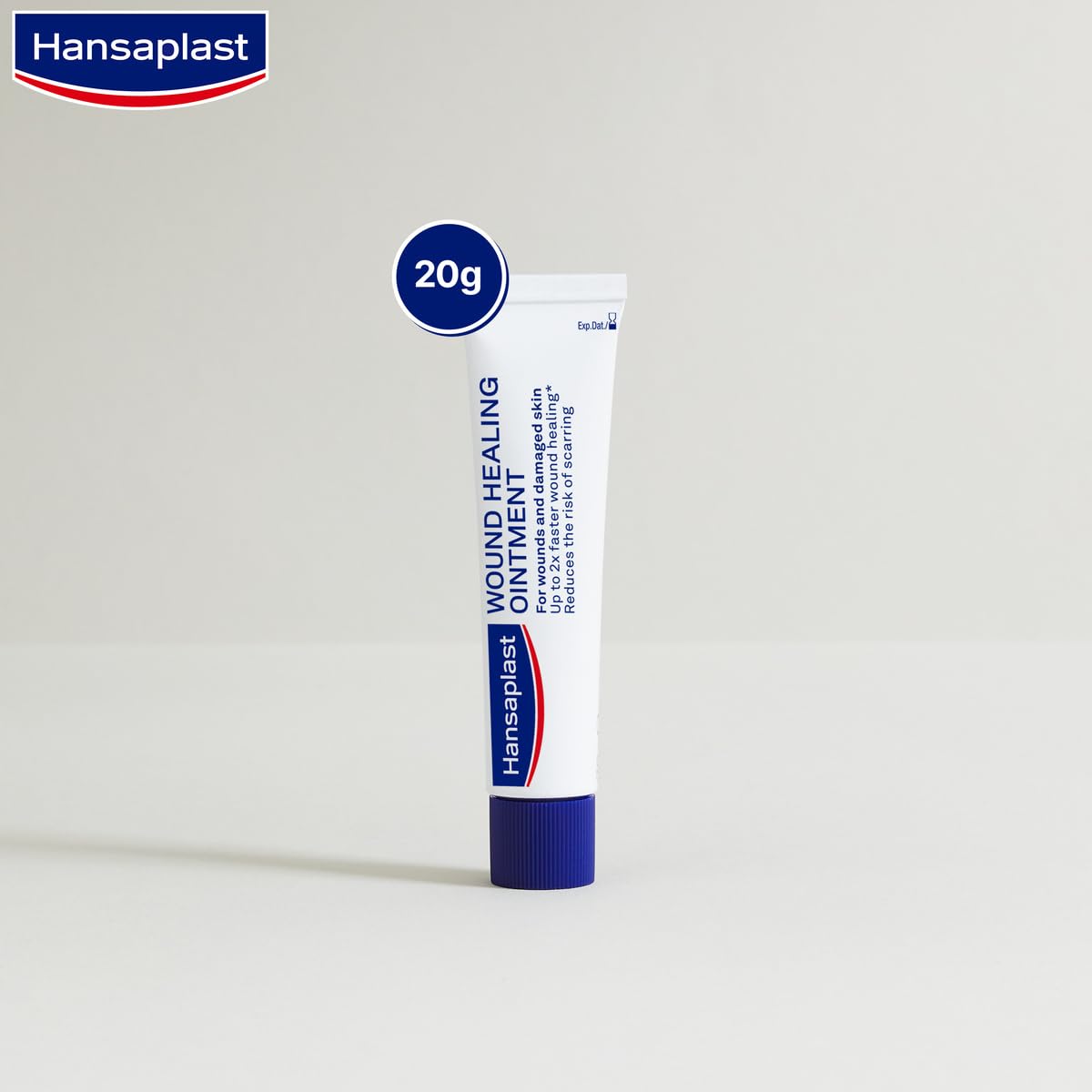 Hansaplast Pomada para curar heridas, Crema cicatrizante delicada que favorece la curación, Menos riesgo de cicatrices, Pomada cicatrizante apta para bebés I 20 g