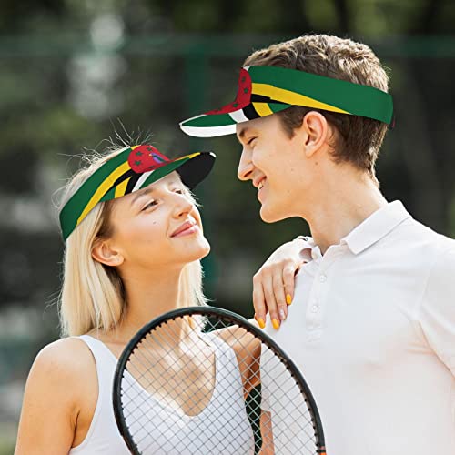 Image of Cute Funny Flag Hat Women Men Adjustable Flag Sport Sun Visor Hat Summer Fashion Sun Cap Beach Flag Hat