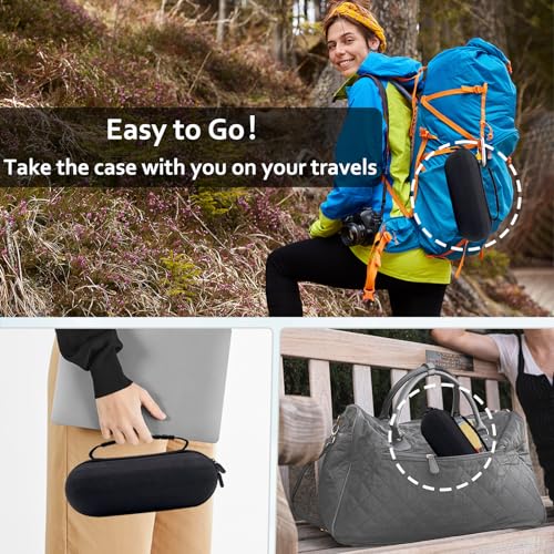 Image of ICIMBI Hard Carrying Case for Beats Pill 2024 Bluetooth Speaker,Shockproof Protective Travel Case with Foam Padding and Mesh Pocket for New Beats Pill Accessories,Black (Pack of 3)