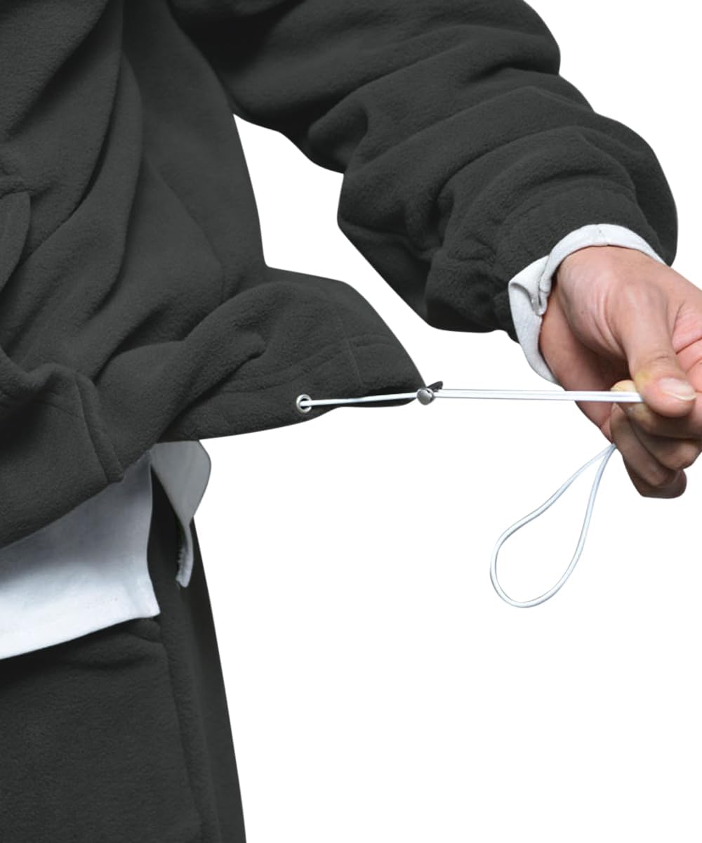 Mens 2 Piece Polar Fleece Tracksuits Hooded Sweatshirts and Sweatpants Casual Jogger Set - Image 4